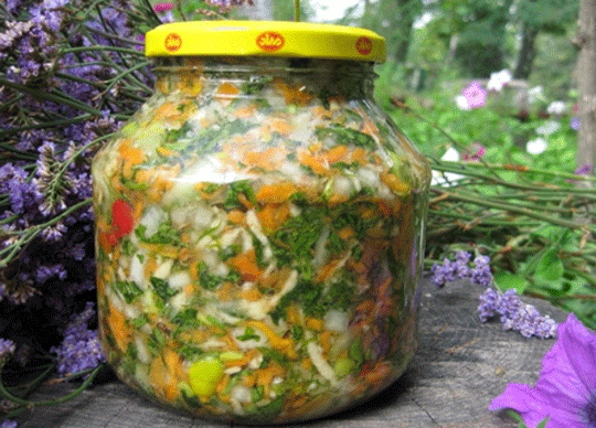 Овощная смесь на зиму0